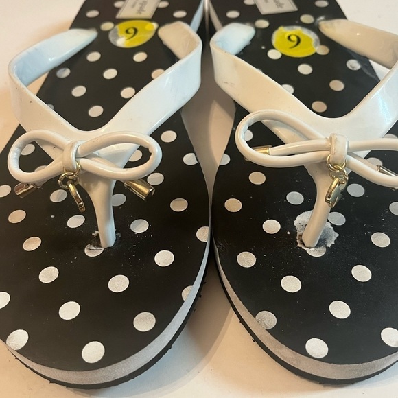 Kate Spade New York Sz 9 Mandy Polkadot Flip Flop - Picture 4 of 7
